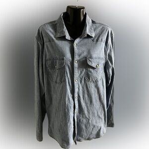 Lucky Brand, men’s button up, long sleeve shirt, size large